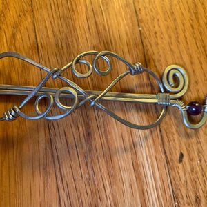 Vintage Boho Chic Hippie Artisian Handmade Side Hair Pin